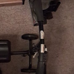 Black 4-Wheel Knee Walker Scooter, Foldable Adjustable Height, Brakes