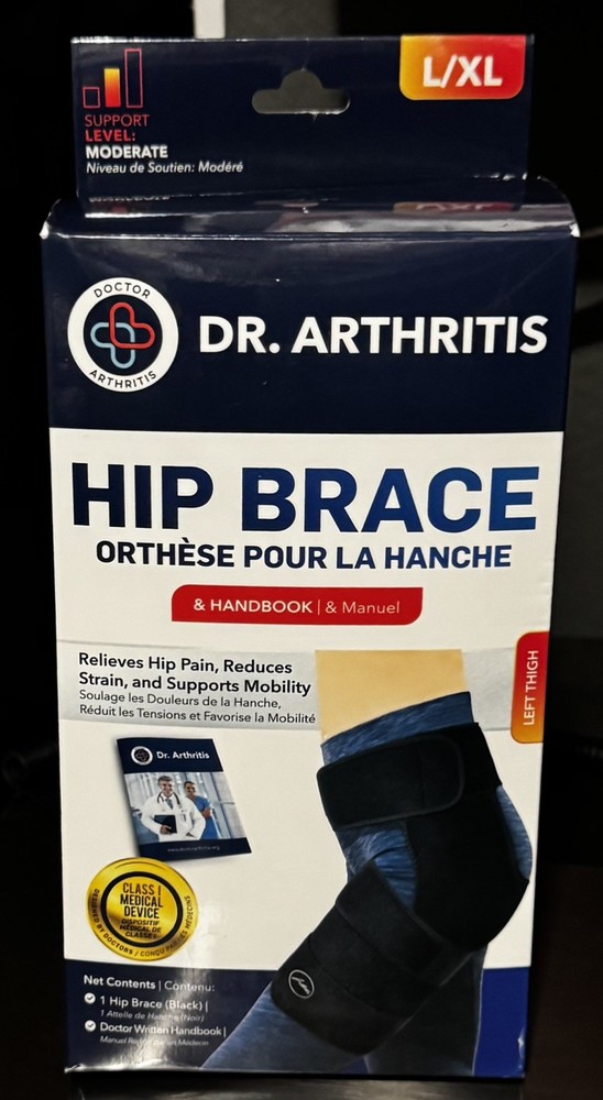 Dr Arthritis Hip Brace Left Thigh Moderate Support L/XL Unisex