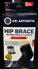 Dr Arthritis Hip Brace Left Thigh Moderate Support L/XL Unisex