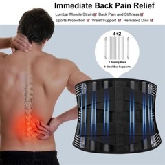 Fajas Para Hombres De Trabajo Soporte Con Tirantes Cinturones Ajustables Strap @
