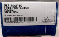 Deroyal Heel Protector 300P10 Polyfiber Universal Sealed Box