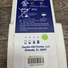 OxyGO Next Model 1400-3010-8 Battery Gently Used Works Well Inogen One G5