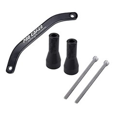 PRO CAKNE Motorcycle Rear Grab Handle Bar Aluminum Rear Seat Rail Kit black