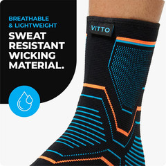 Ankle Brace for Sprained Ankle – Ankle Compression Sleeve for Men & Women. Ankle