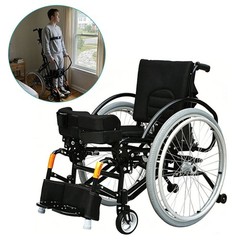 Custom Stand-Up Wheelchair – Manual Pin-Lock System, Lightweight, Foldable, Made
