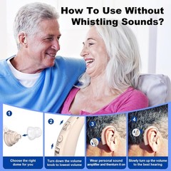 Rechargeable Noise-Canceling Digital Hearing Aids for Seniors