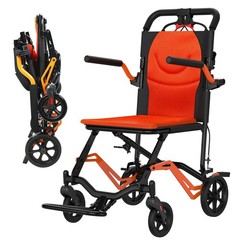 Aviation-Grade Material Light Weight Folding Wheelchair With Locking Handbrake