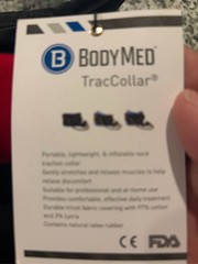 BodyMed TracCollar Inflatable Cervical Neck Traction Device Stretcher