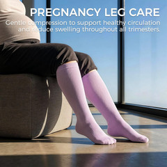 Compression Socks for Women & Men 15-20 Mmhg, Knee High Medical Support Stocking