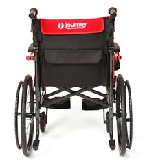 Red Ultra Lightweight Wheelchair 14 lbs Journey So Lite C2 250 lb Capacity
