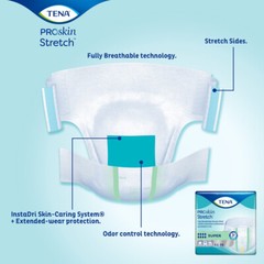 TENA ProSkin Stretch Super Briefs, Heavy Absorbency, 3X-Large, 61391, Case of 32