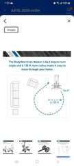 BodyMed Folding Knee Walker for Ankle & Foot Injuries