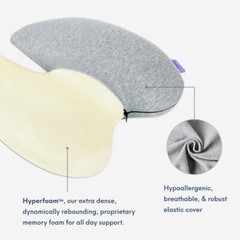 Cushion Lab Extra-Dense Lumbar Pillow – Charcoal/Gray