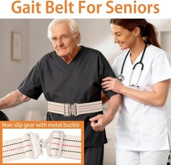 Alloy Buckle Gait Belt – 60-Inch Adjustable Support for Safe Transitions