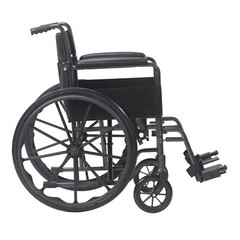 Wheelchair Silver Sport 1 Drive Medical Standard Size Swing Away Footrests