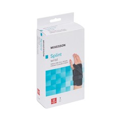 McKesson Single-Pull Lace Closure / Hook and Loop Strap Closure Wrist Brace for