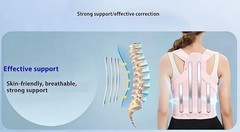 Back Brace Posture Corrector for Women and Men black out