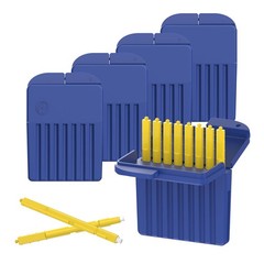 (40 Pcs) Starkey Hearing Aid Wax Guards Blue Yellow, For 5 Packs