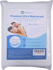 Saddle Style Absorbent Bed Pad with Tuck-in Sides (34 x 52 Inch) – Waterproof Wa