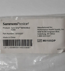 4 Pc Sammons Preston Sure Grip Fork Knife Spoon Aid Utensil Silverware Bendable