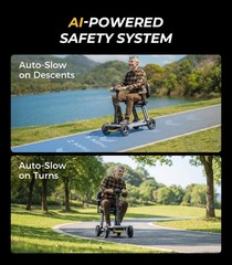 32LBS Lightweight Mobility Scooters Power Wheelchair Folding Electric Scooter