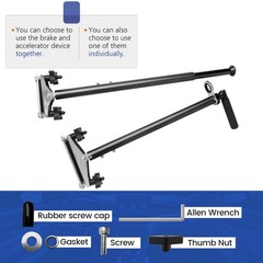 Handicap Driving Hand Controls Universal Portable for Disabled Drivers Black