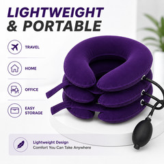 Inflatable Cervical Neck Traction Device Adjustable Neck Stretcher Pain Relief