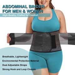 Abdominal Binder Post Surgery Plus Size | Postpartum Belly Band Wrap | Post C…