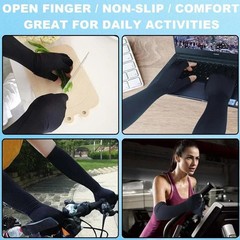 1pair Long Arthritis Compression Glove for Women Men,copper Gloves for Joint Pai