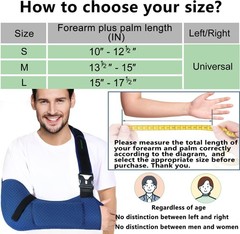 KONSEDIK Arm Sling Shoulder Support,Breathable Padded Brace with Pocket&Thumb…
