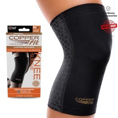 Comfortable Copper Knee Compression Sleeve in Large – Enhances Overall Mobility