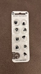 (9) Nine Widex Hearing Aid Domes Medium Instant Tulip Ear-Tip