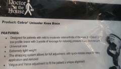NEW Cobra Unloader 902-R Knee Brace Right Knee Arthritis Osteoarthritis