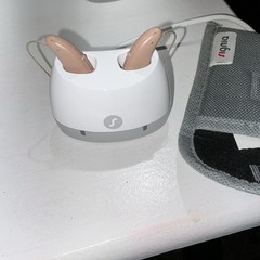 Signia Pure C&G T RIC Rechargeable listening solutions Both Ears Beige w/ Case