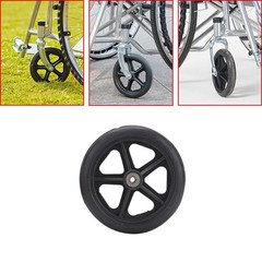 6/8Inch Wheelchair Front Castor Wheels Anti Slip Solid Tire Wheel Replacement