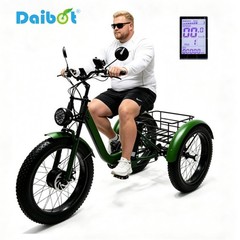 Daibot 24″ Fat Tire Mobility Trike 750W For Adults All Terrain Shopping Travel