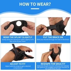Thumb Brace CMC Joint Protector Orthopedic Support Wrist Support for Left Right