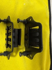 SET OF 2 WHEELCHAIR BACK SUPPORT BRACKET GOOD AS PICTURE
