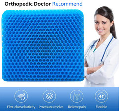 Gel Seat Cushion for Long Sitting Extra Thick Gel Cushion for Wheelchair So…..