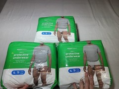 Lot Of 3, 16 In Each Pack Amazon Basics Incontinence Underwear For Men XL