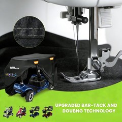 Heavy Duty Mobility Scooter Cover, Waterproof 600D Oxford Fabric, UV Protection,