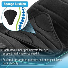 DR JK- Lower Back Brace with Lumbar Pad for Men and Women, XL, Back Brace for…