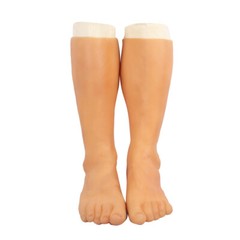 Skin Artificial Silicone Prosthesis Foot Sleeve Leg Cover Scars Highly Simulated