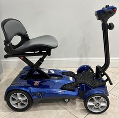 Heartway S19F Foldable 4-Wheel Mobility Scooter 115 kg Capacity Blue/Black