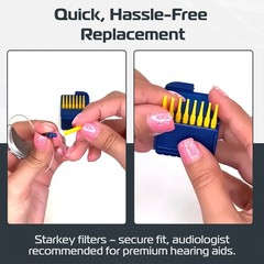 6/12Pack 96PCS Replacement for Starkey Hear Clear Hearing Aid Wax Guards Filters