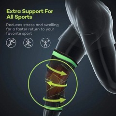3D Weaving Knee Sleeve Compression Brace Adjustable Straps Sport Running Gym New