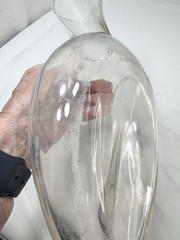 Vtg Glass Male urinal w Handle 16 0z Capacity 10.5″ x 5″ Wide Hospital FrSh Read