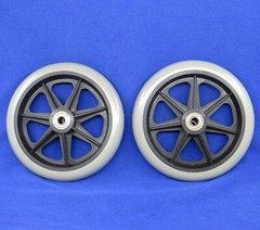 2 Pcs NEW Rollator Walker Replacement Parts 6″ Caster Wheel with Bearing