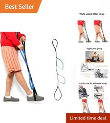 Lightweight 40 Inch Leg Lifter Strap | Four Loops for Easy Mobility Enhancement