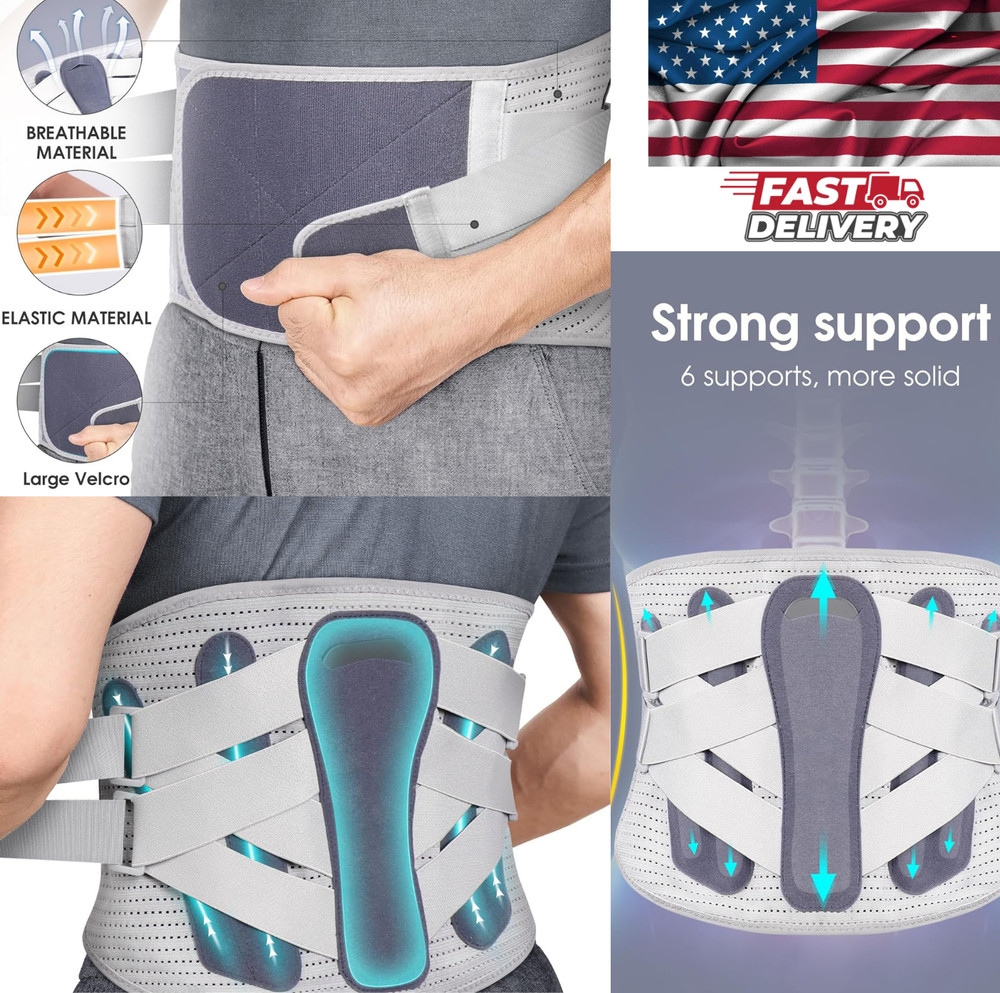 Umbilical Hernia Belt for Men Women – Abdominal Support Binder with Compression